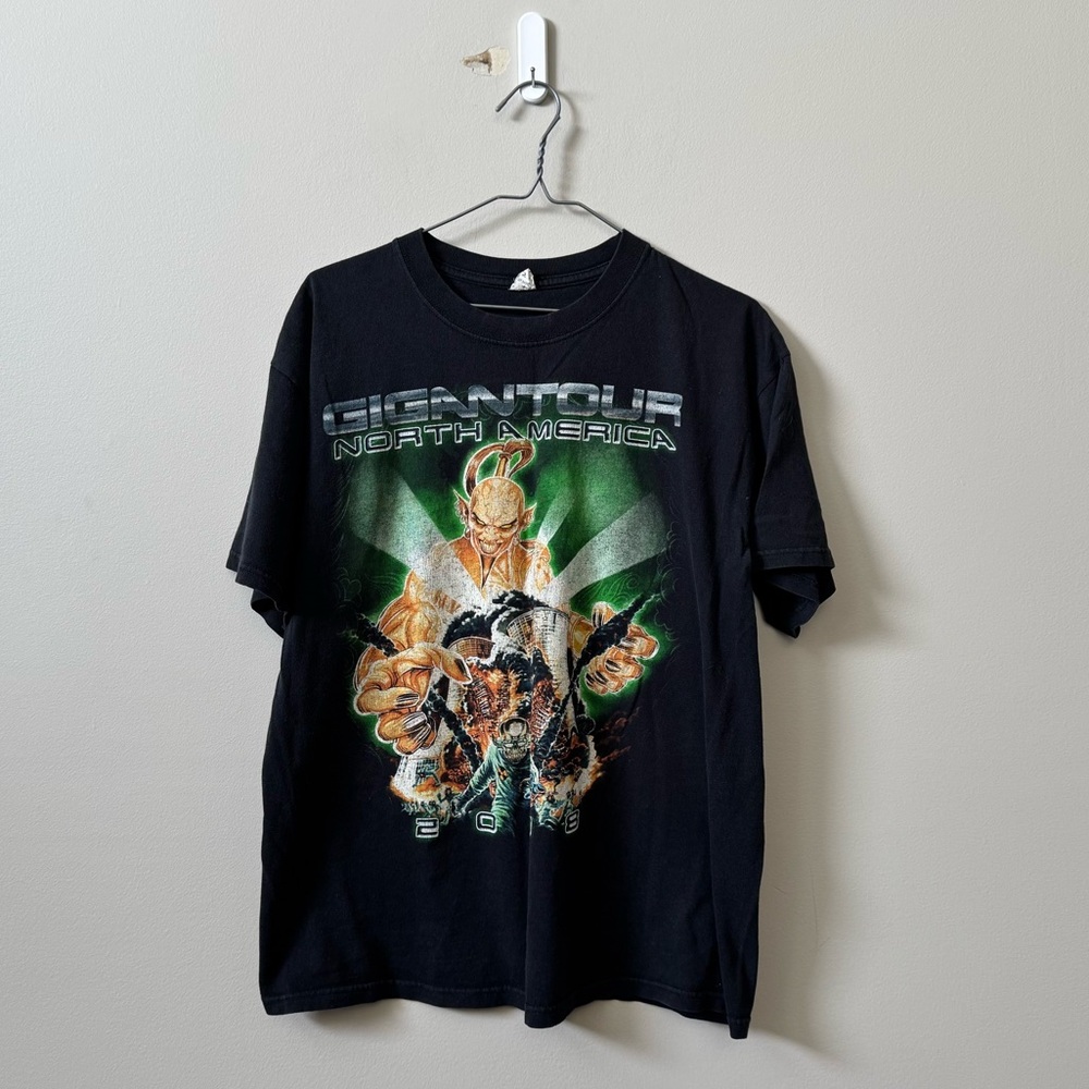 GIGANTOUR North American 2008 in flames children of Bodem concert t-shirt